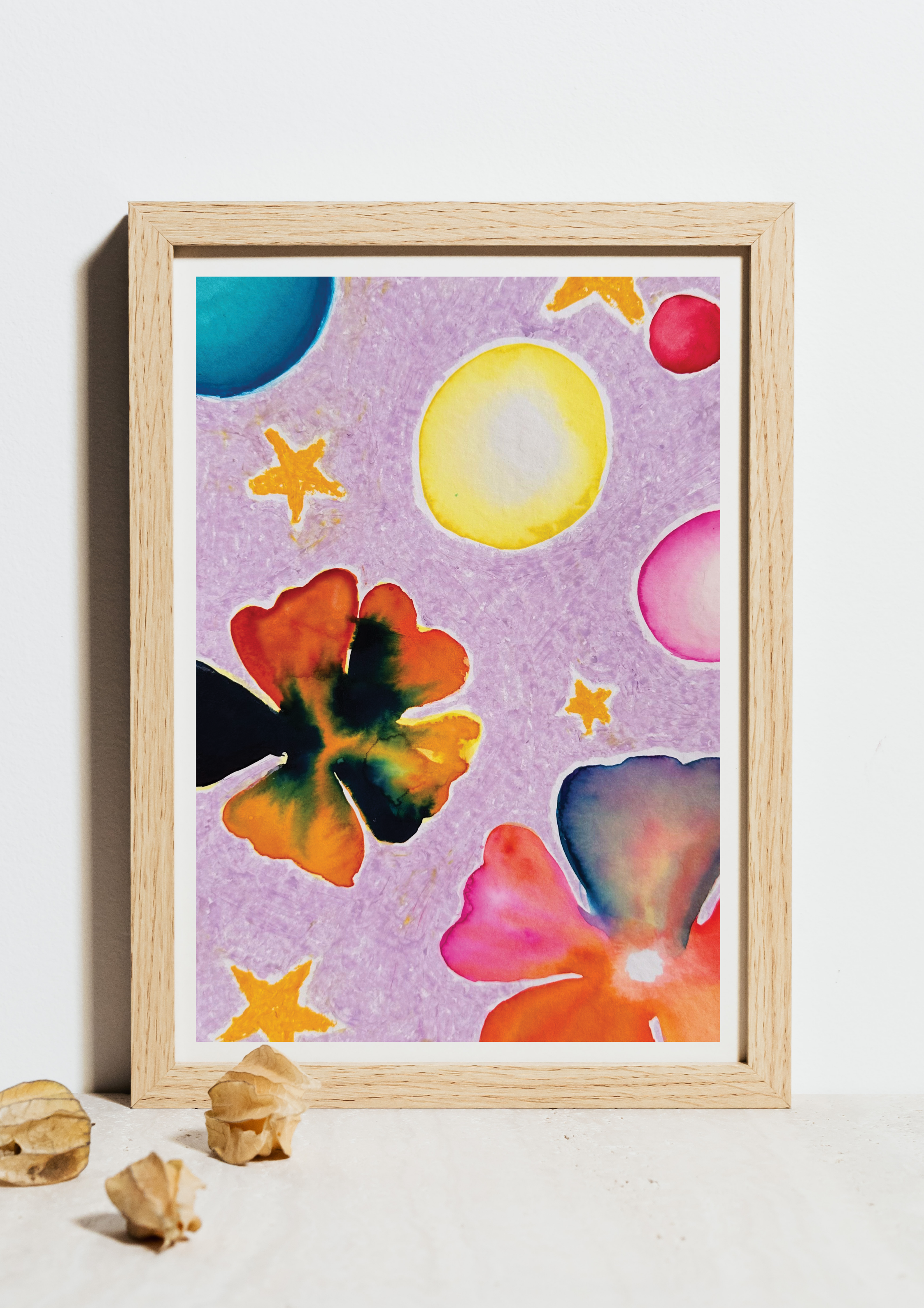Lilac Space Art Print