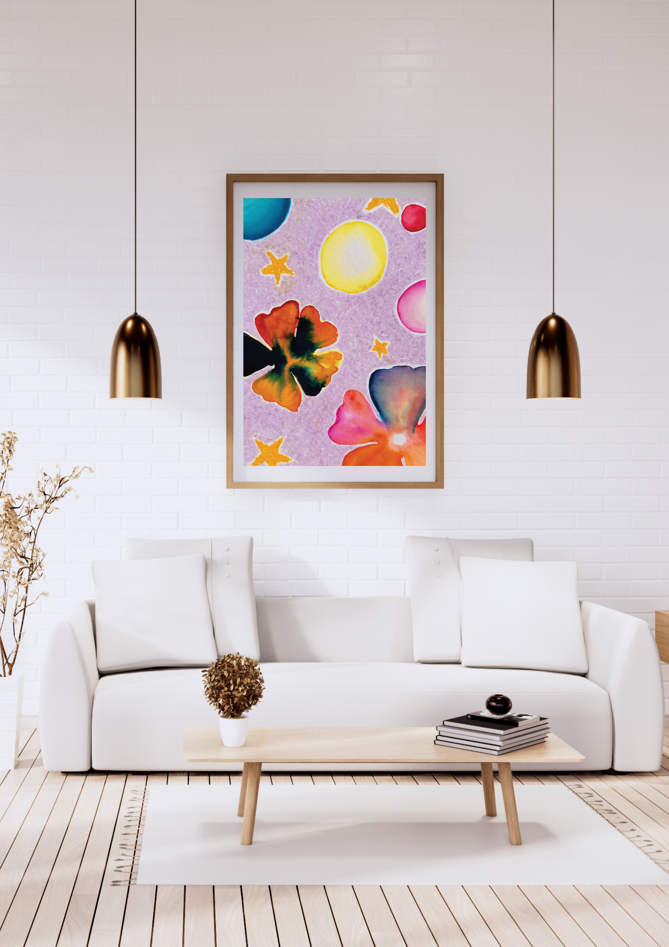 Lilac Space Art Print
