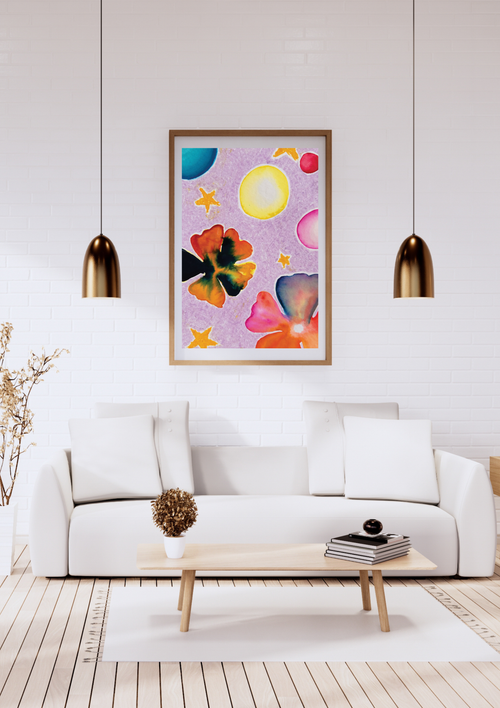 Lilac Space Art Print