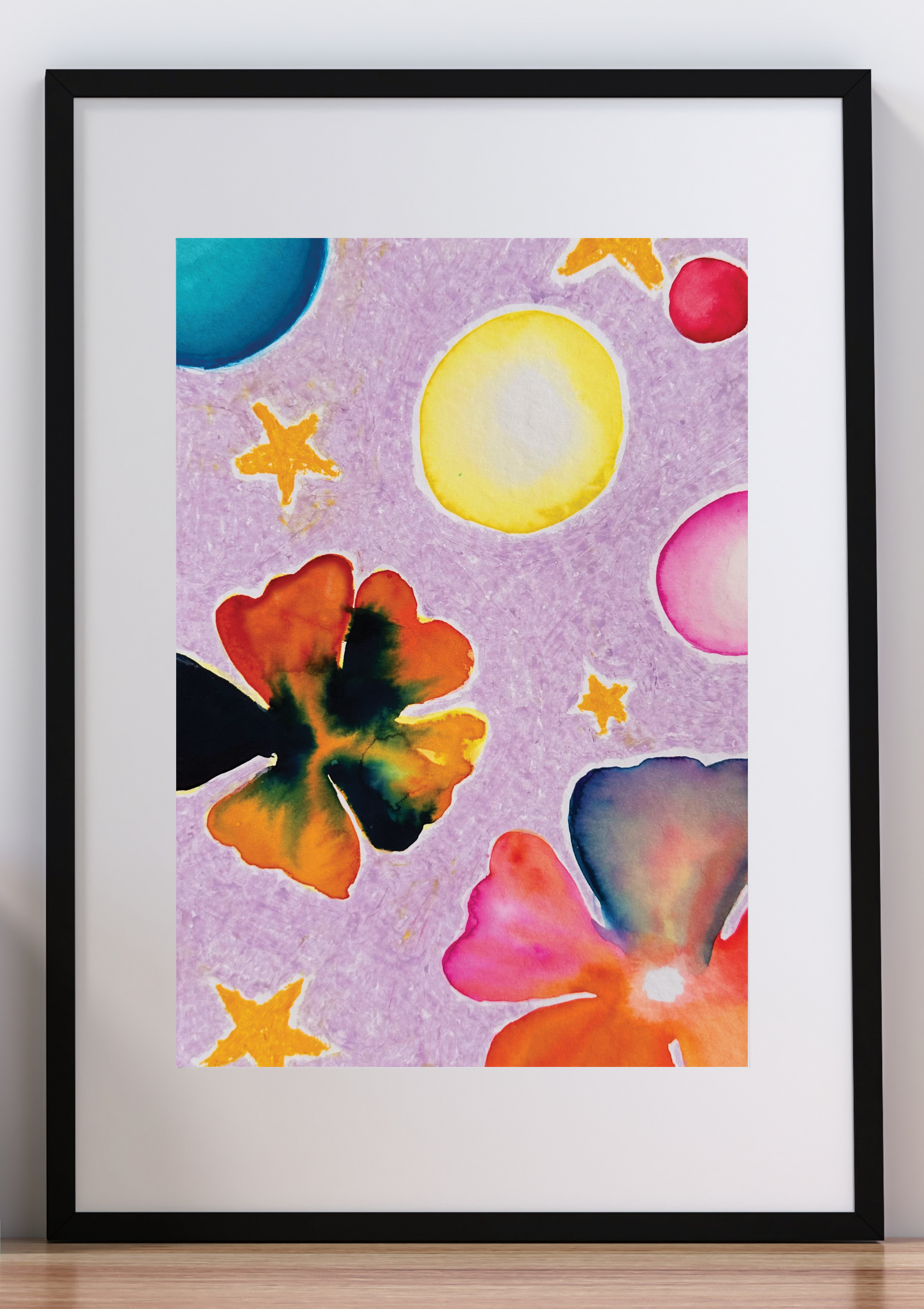 Lilac Space Art Print