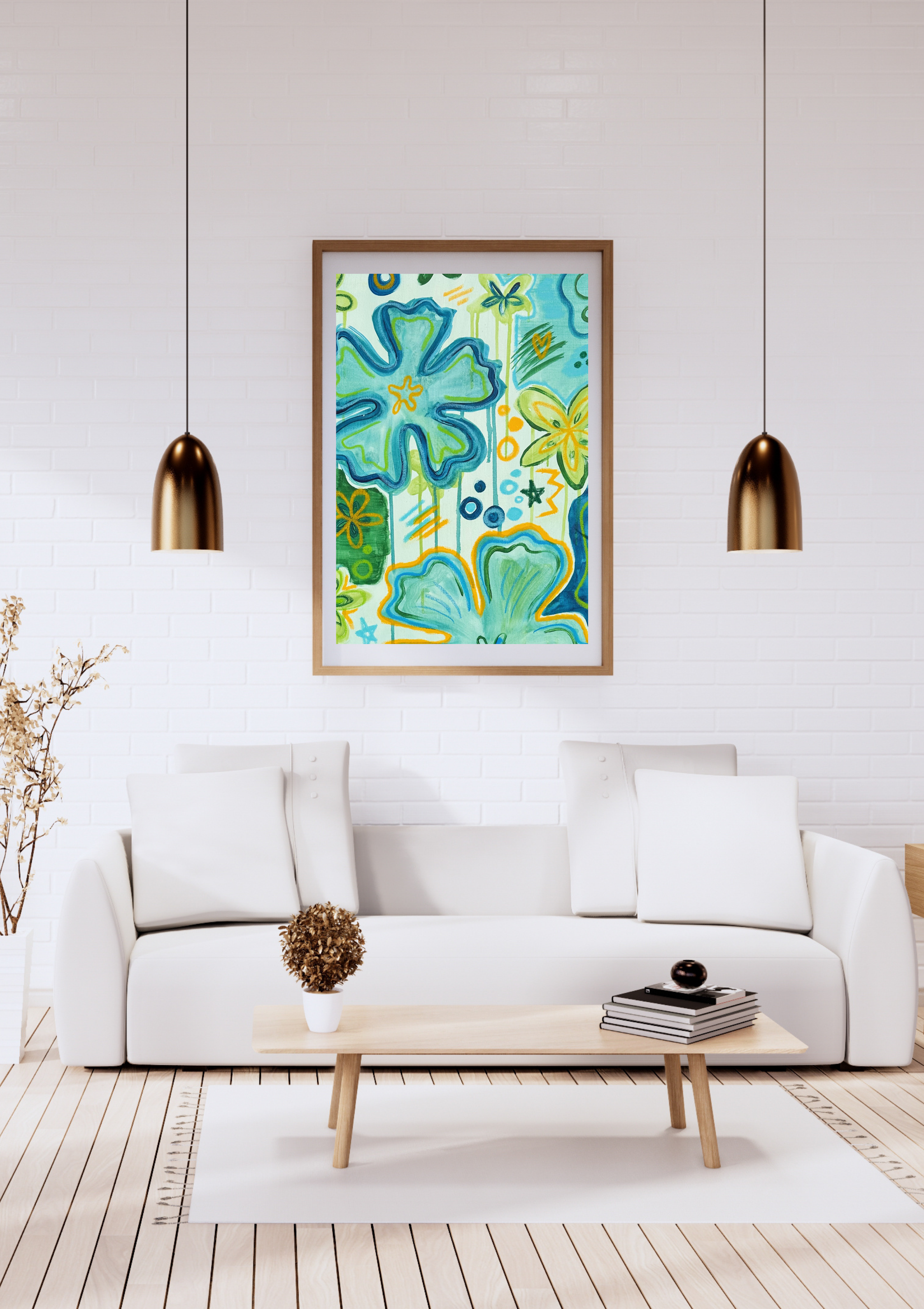 Molly's Flowers Art Print